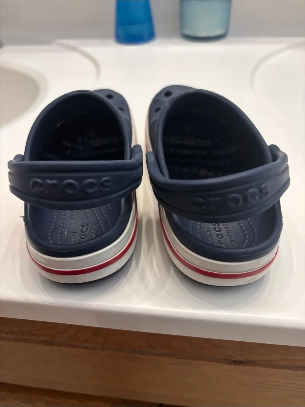 CROCS Kids Navy Blue Clog Sandals